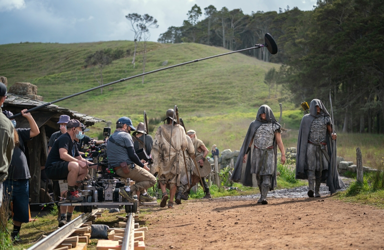 Behind the scenes filming Rings of Power in New Zealand landscape